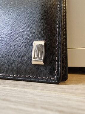 Dunhill Black Leather Bifold Wallet